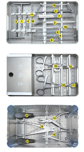 Mini-plates(Finger/Plam/Facial) Instrument Kit